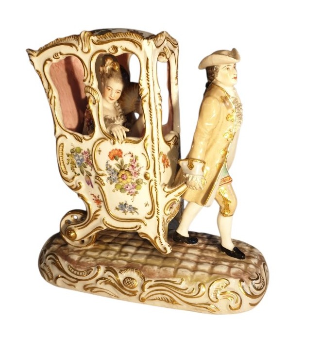 Groupe en porcelaine Bourdois et Bloch XIXe siècle -photo-5