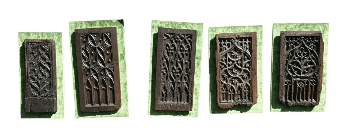 A Collection Of Five 15th-century Gothic Panels 