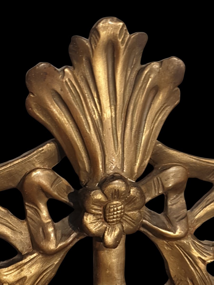 Miroir à parecloses époque Louis XIV-photo-1