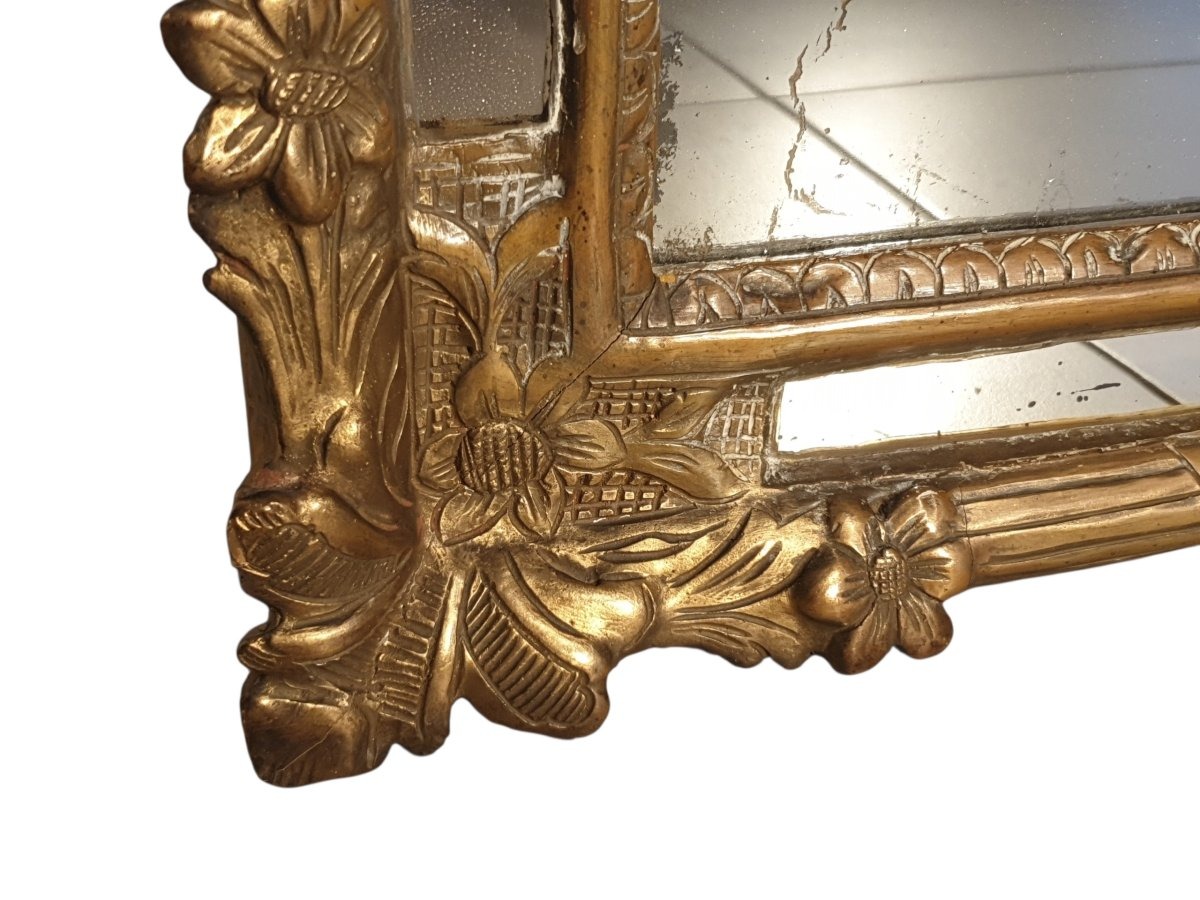 Miroir à parecloses époque Louis XIV-photo-7