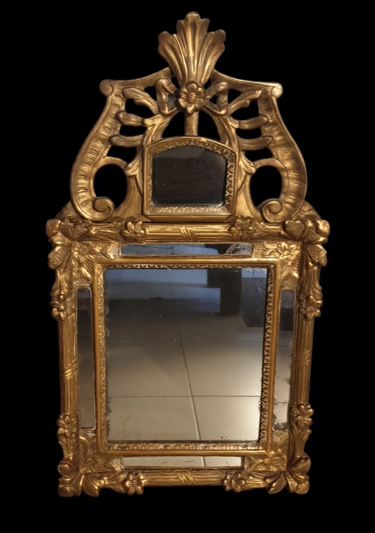 Miroir à parecloses époque Louis XIV