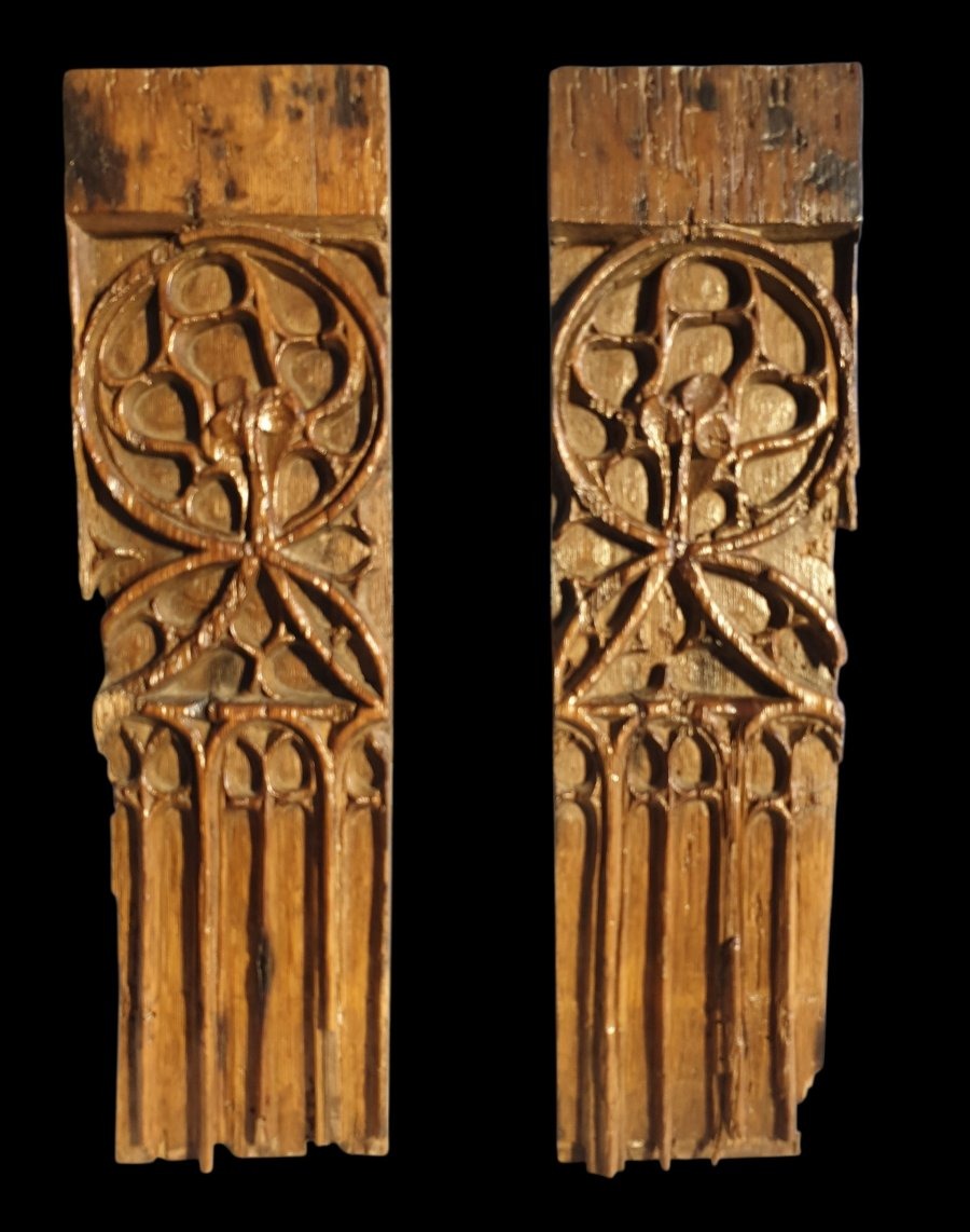 Pair Of 15th-century Gothic Panels 