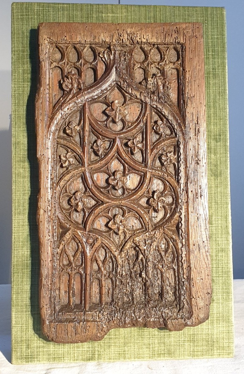 Panneau Gothique vers 1500 ( 39x21cm)
