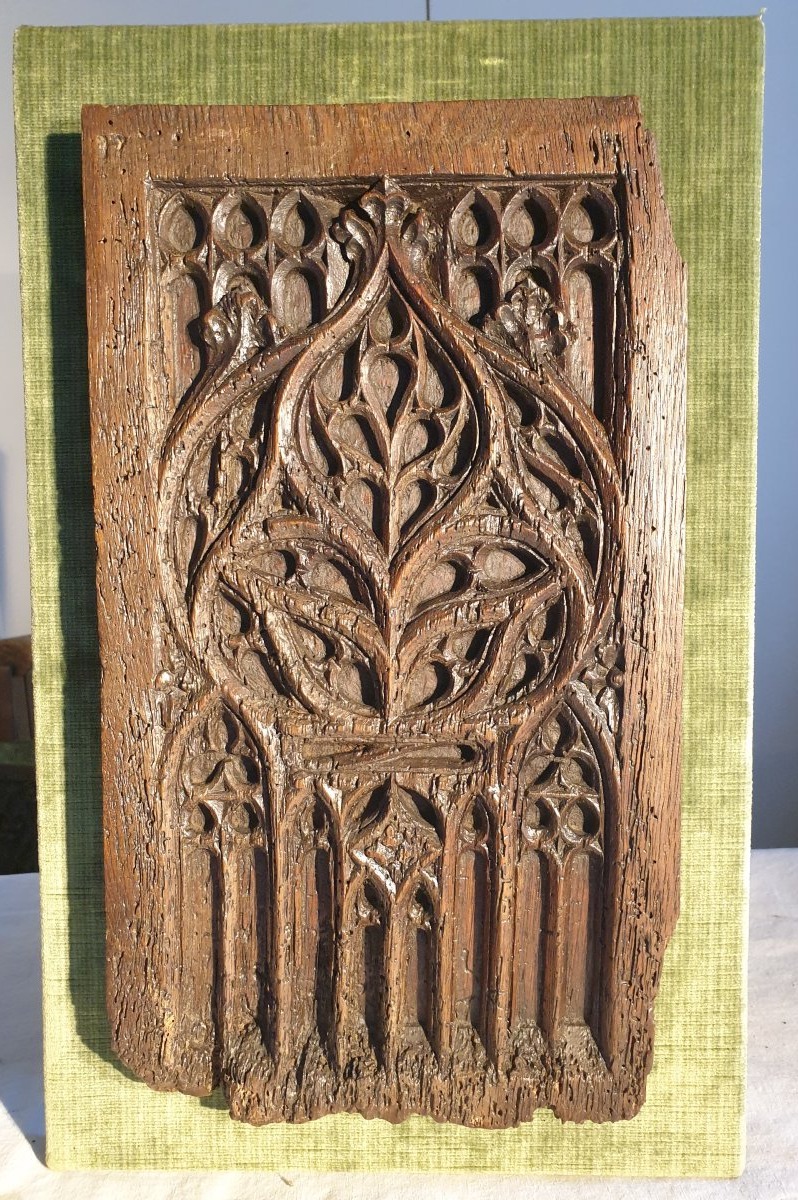Panneau Gothique vers 1500 ( 39x22cm)