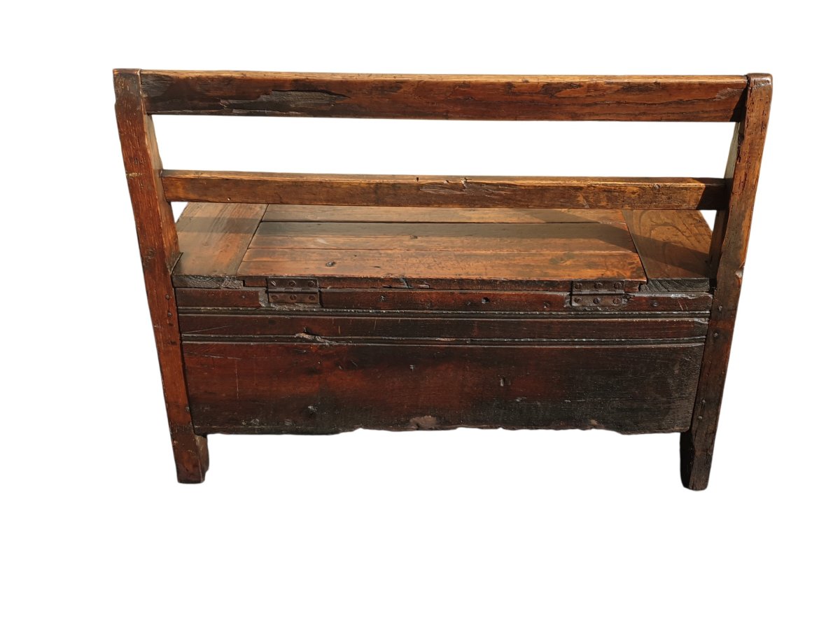 Banc coffre XVIIIe/XIXe siècle -photo-4