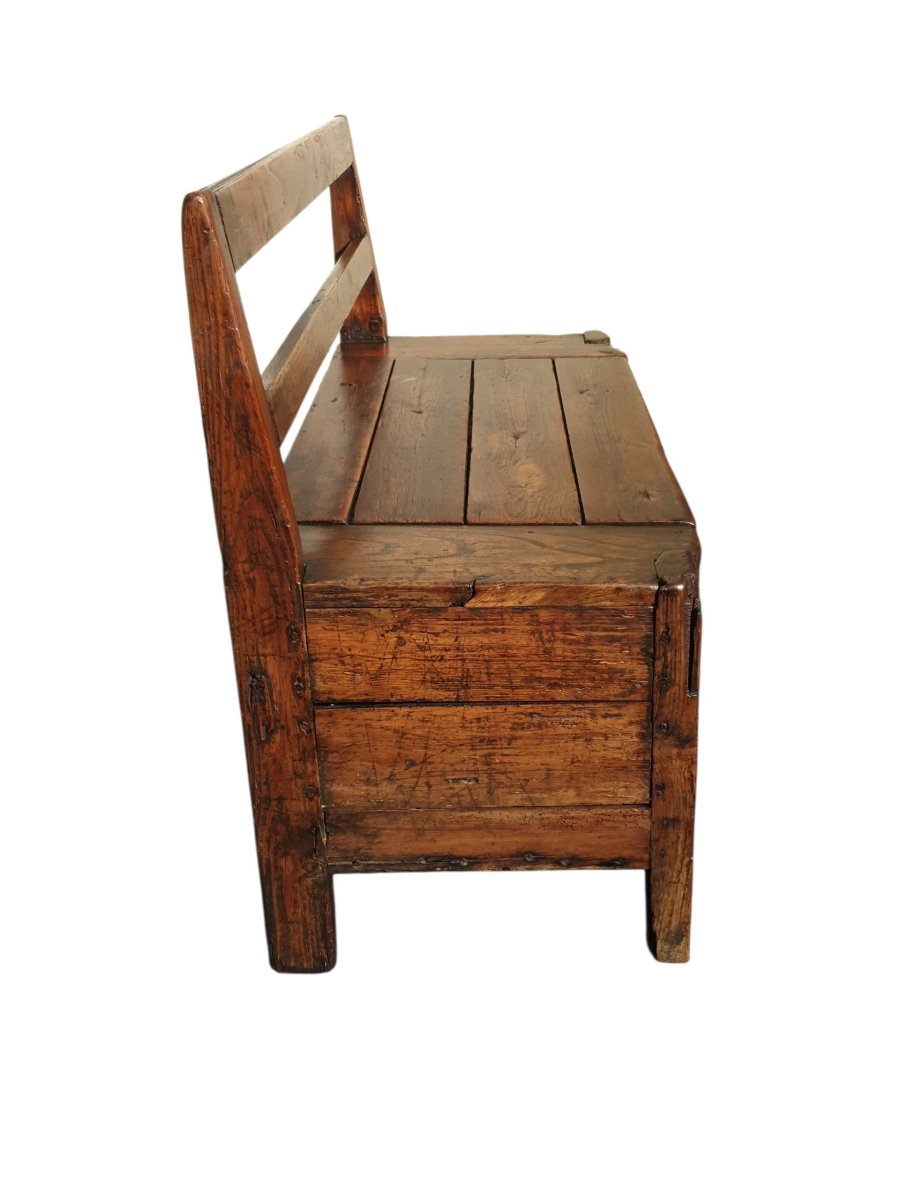 Banc coffre XVIIIe/XIXe siècle -photo-6