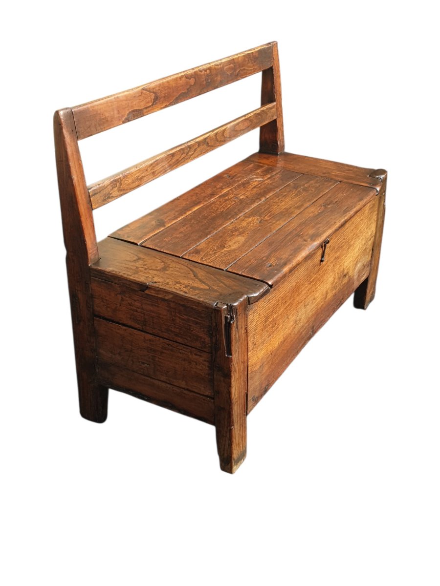 Banc coffre XVIIIe/XIXe siècle -photo-8