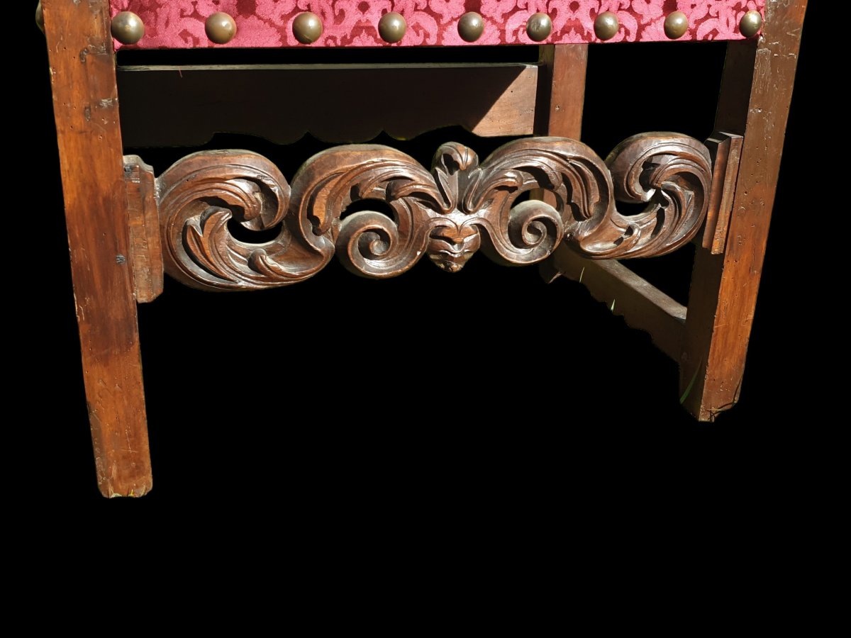 Paire fauteuils Italie XVIIe siècle -photo-4