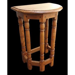 Tabouret de chantre six colonnes XVIIe siècle 