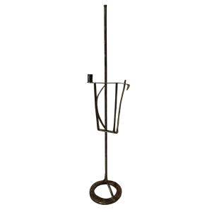 Resinier et porte bougie fer forgé XVIIIe siècle 