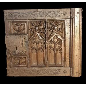 Porte de dressoir Gothique XVe siècle