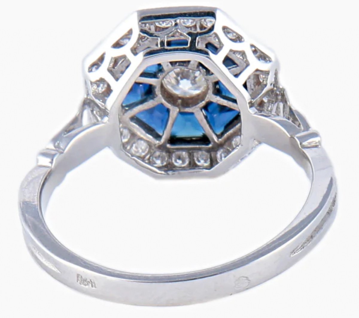 Bague Saphir Diamants -photo-4