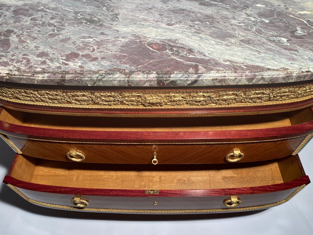  Commode De Style Louis XVI 'j.f Leleu' Collection Du Château De Versailles-photo-4