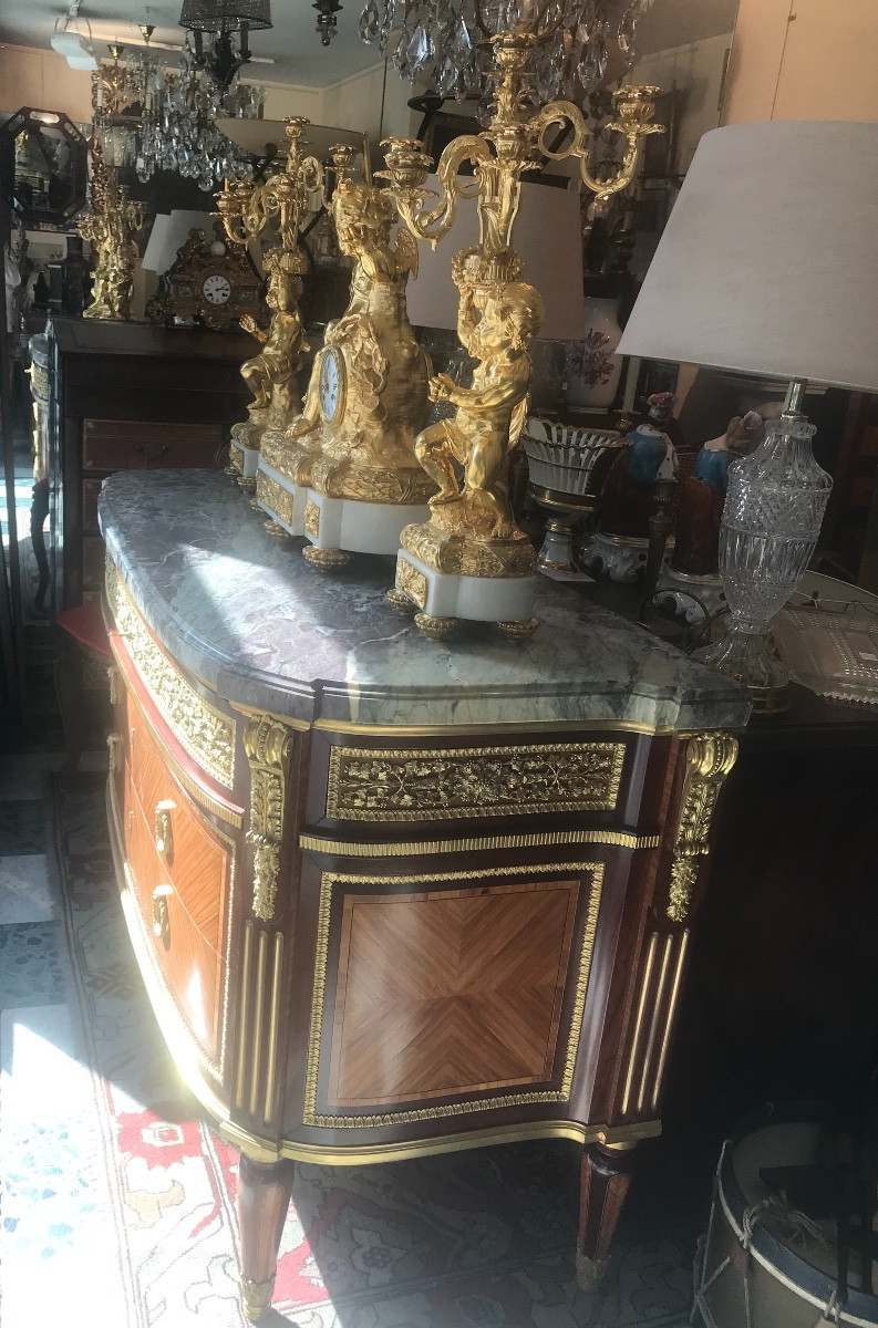  Commode De Style Louis XVI 'j.f Leleu' Collection Du Château De Versailles-photo-7