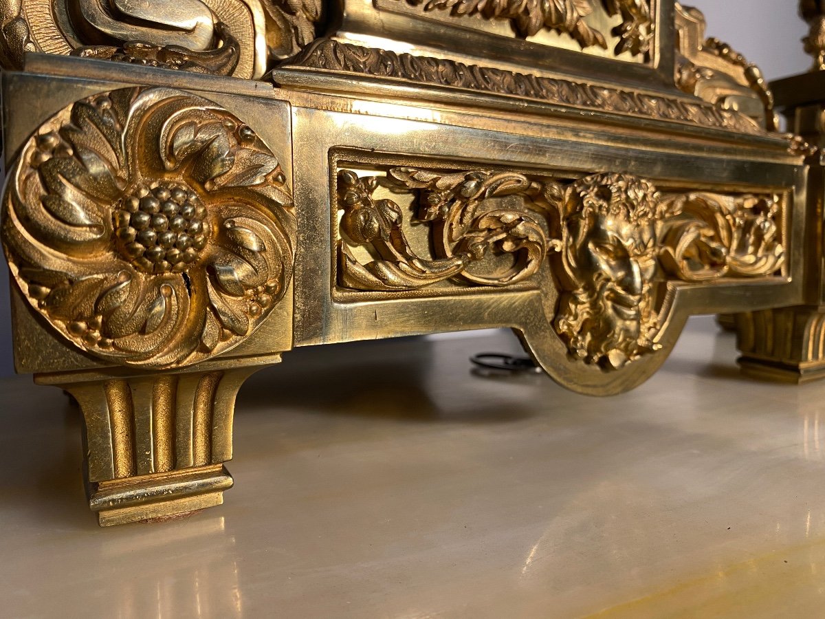Napoleon III Bronze Fireplace Trim -photo-8