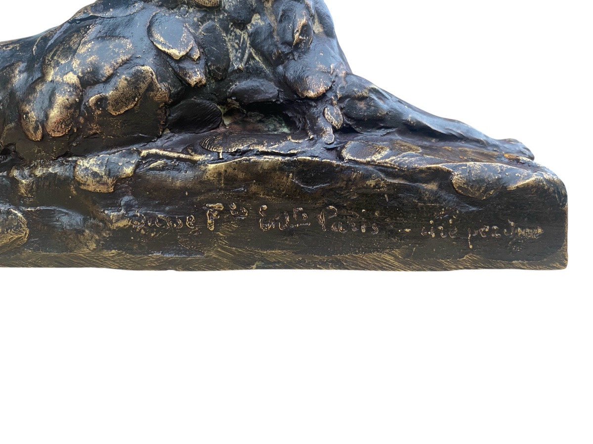Chien  en bronze par Maximilien  FIOT-photo-5