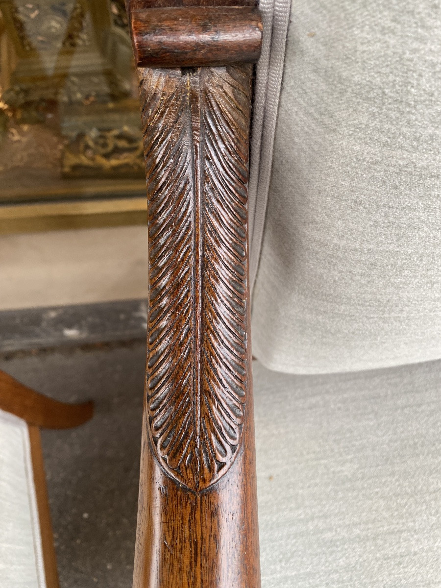 Belle paire de fauteuils d’epoque Empire-photo-5
