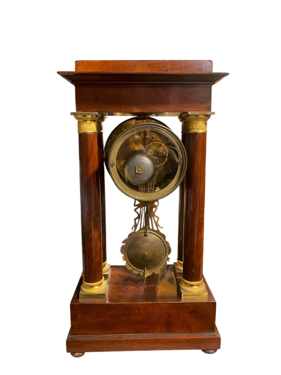 Large Portico Clock From The Restoration Period -photo-5