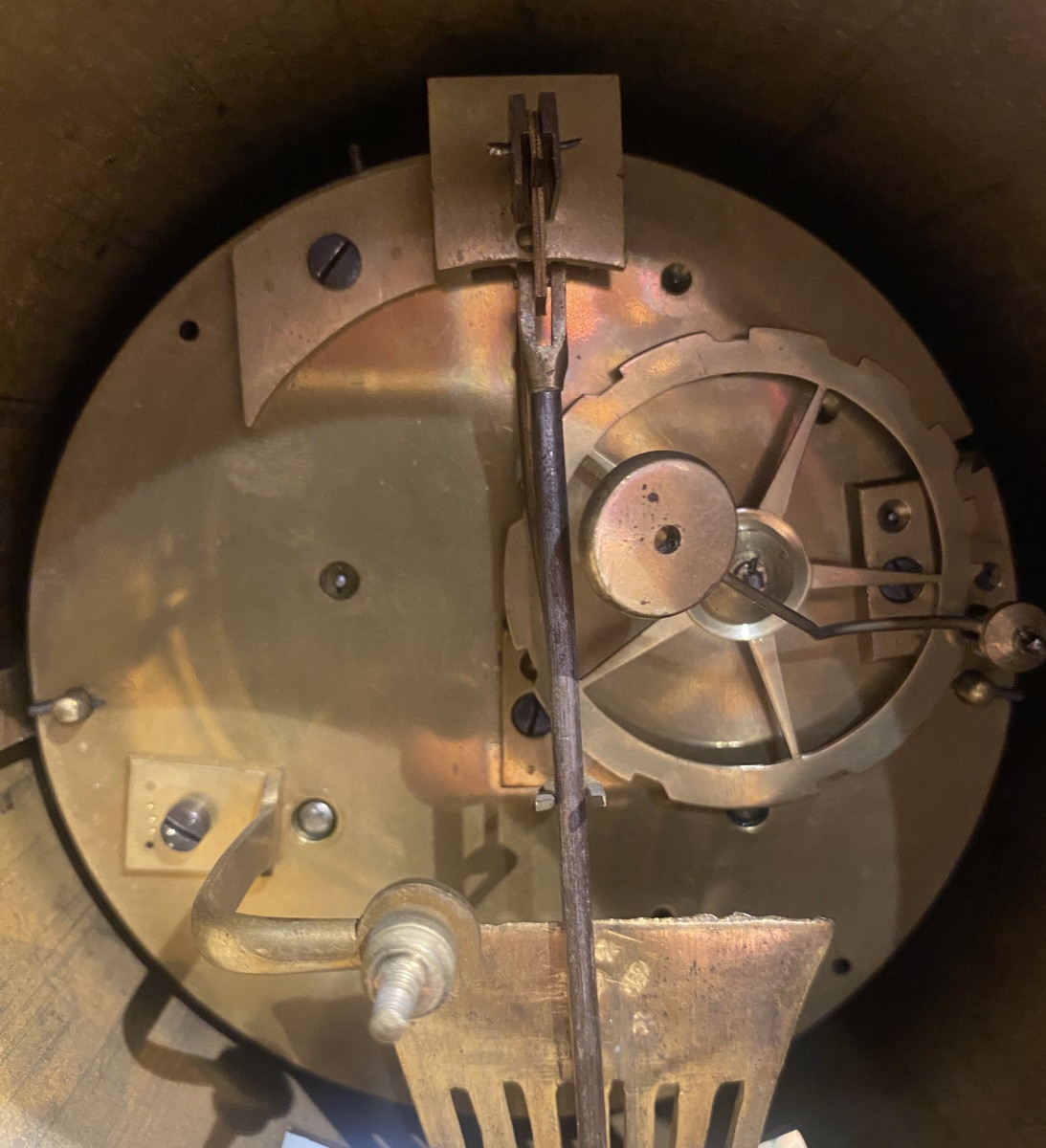 Large Portico Clock From The Restoration Period -photo-6