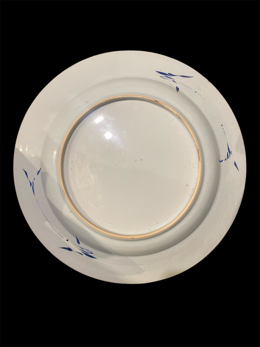 Grand plat en porcelaine Compagnie des Indes XVIIIème-photo-2