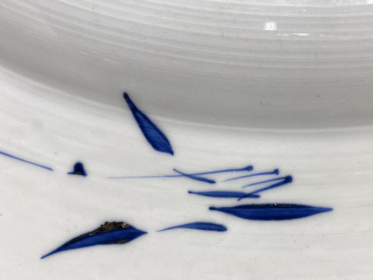 Grand plat en porcelaine Compagnie des Indes XVIIIème-photo-1