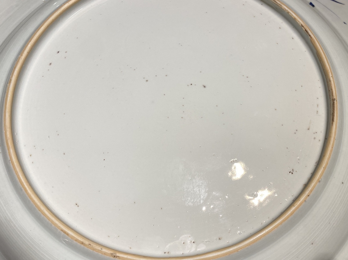 Grand plat en porcelaine Compagnie des Indes XVIIIème-photo-5