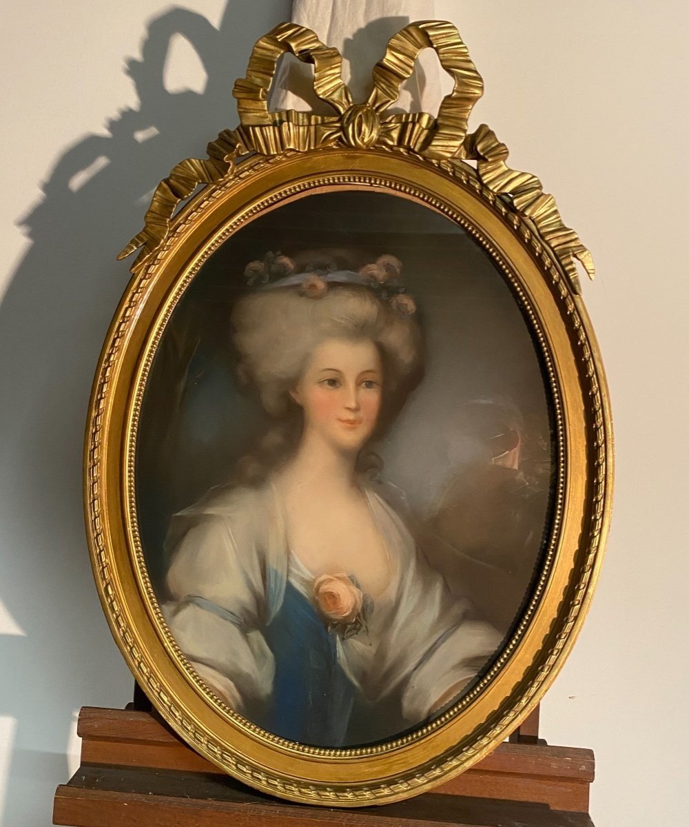 Pastel  d’une Jeune Dame de qualité 