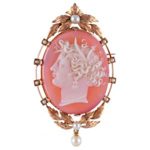 Pendentif Broche Camée