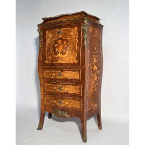 Napoleon III Secretary In Louis XV Style Marquetry