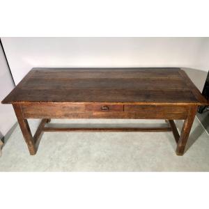 Large Rustic Table In 18th Century Natural Ash