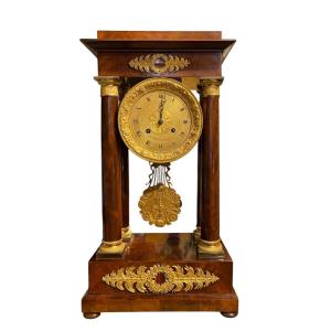 Large Portico Clock From The Restoration Period 