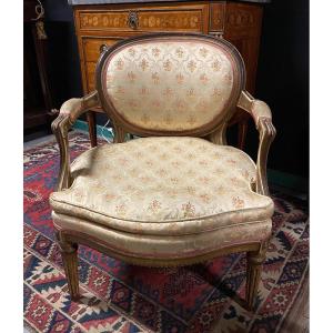 Petit Fauteuil De Style Louis XVI