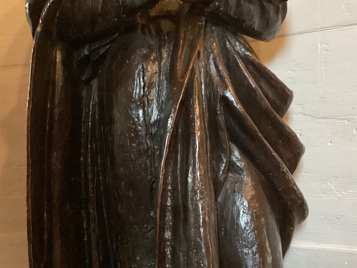 18th Century Wooden Statue-photo-4