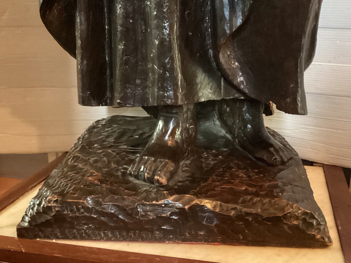 18th Century Wooden Statue-photo-2
