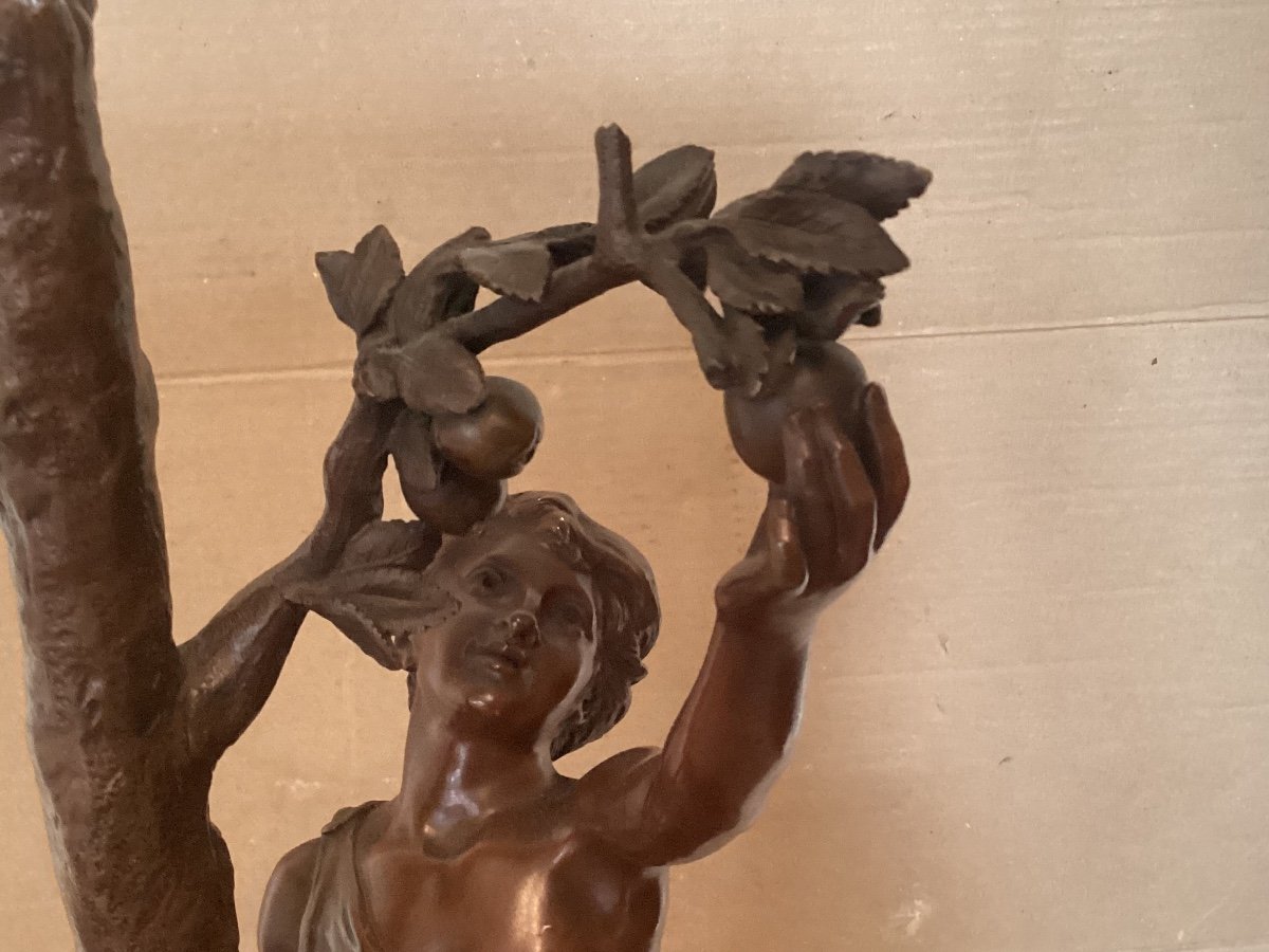 Statue Bronze Signée -photo-7
