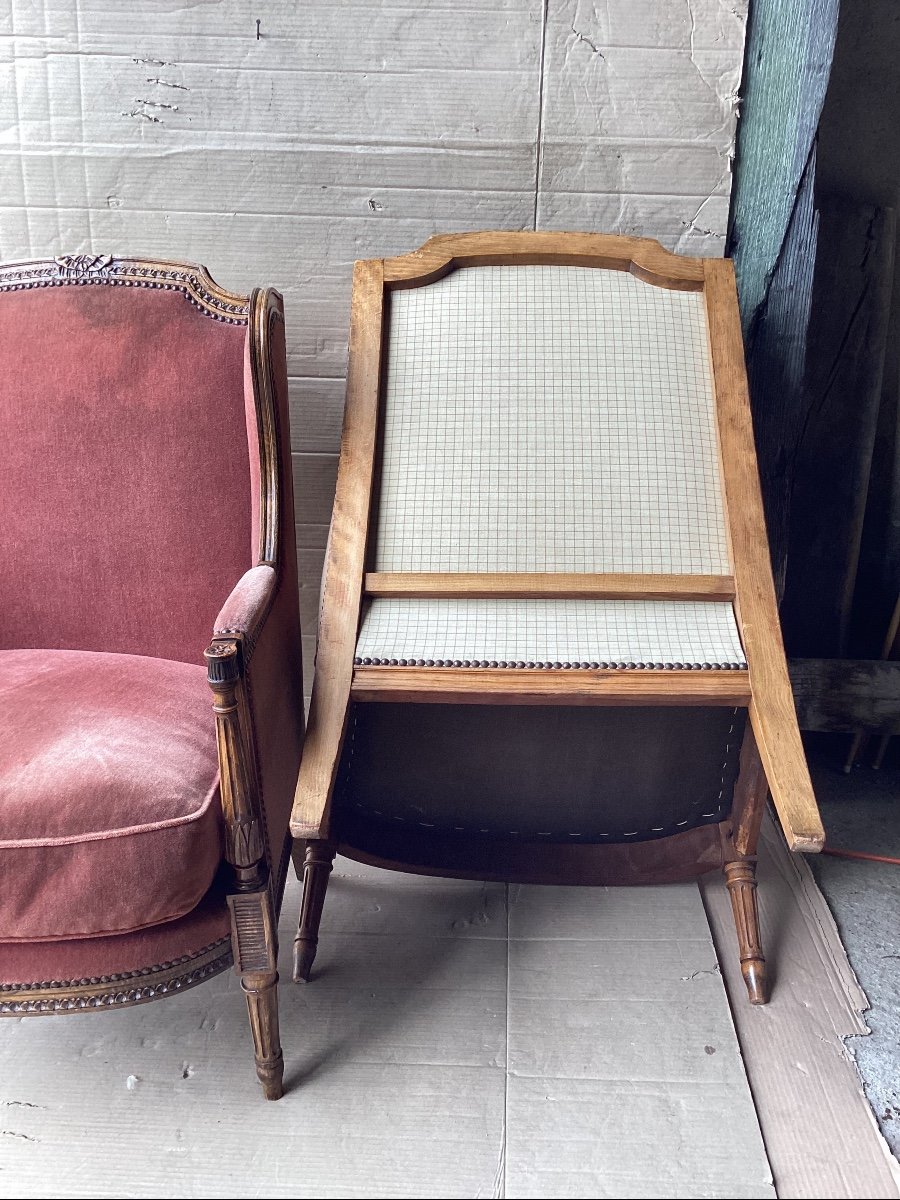 Paire De Bergères Directoire -photo-6