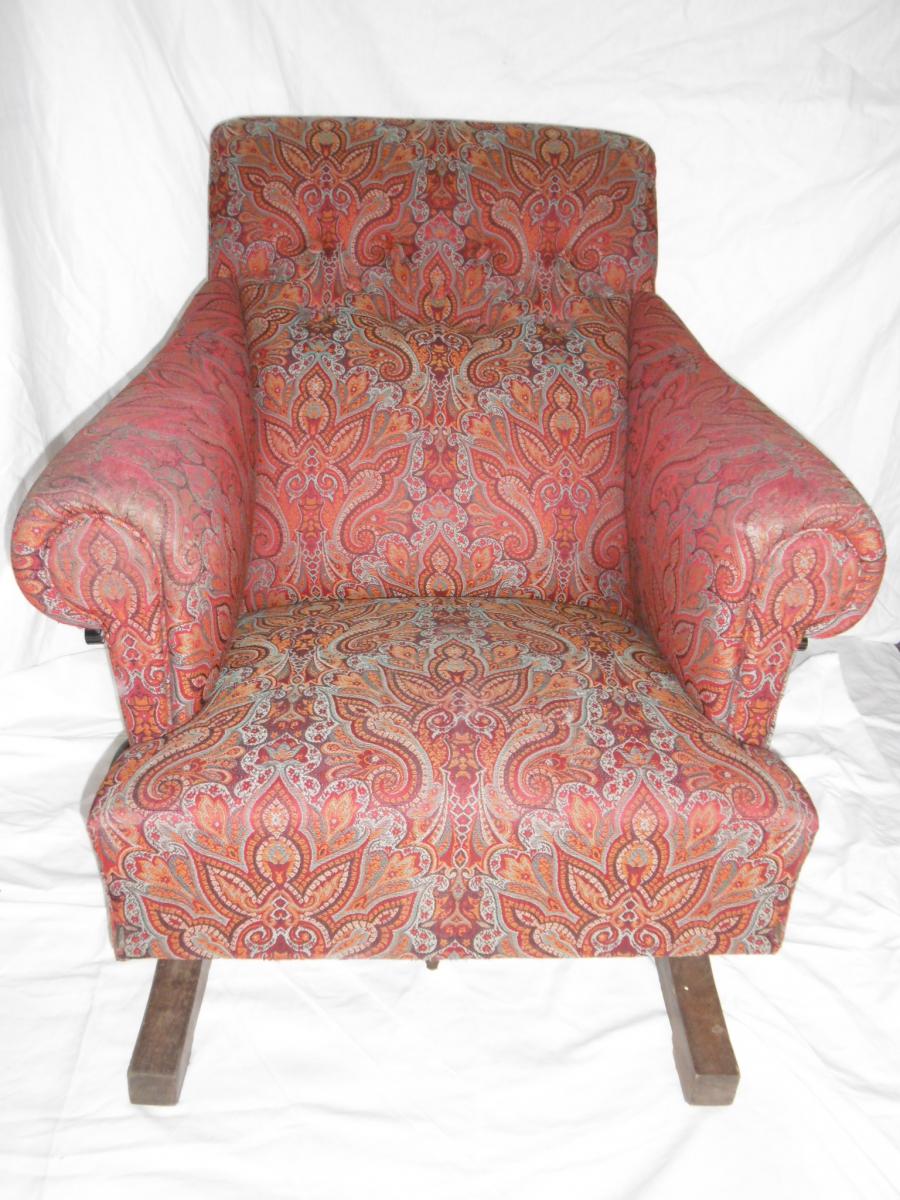 Rare Fauteuil à Manivelle 19ème