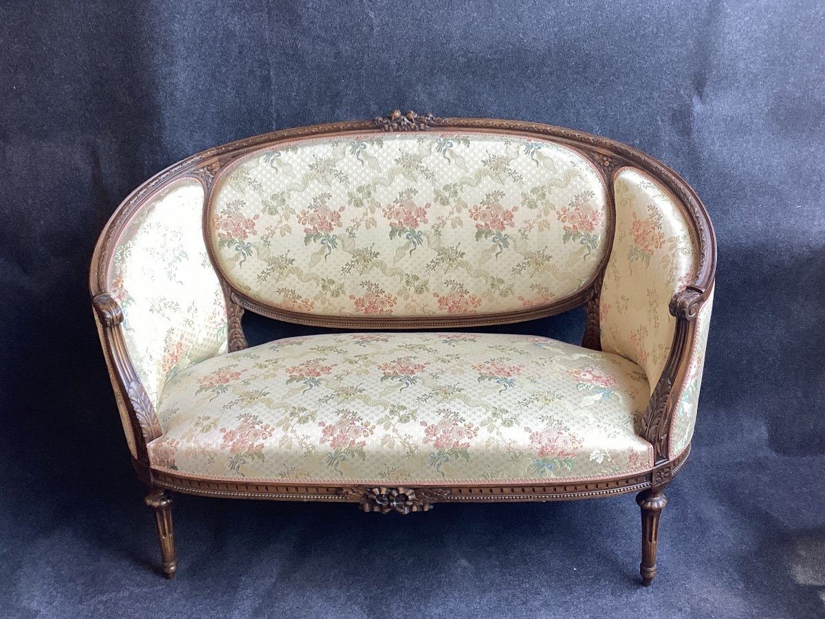 Salon Louis XVI 5 Pièces -photo-2