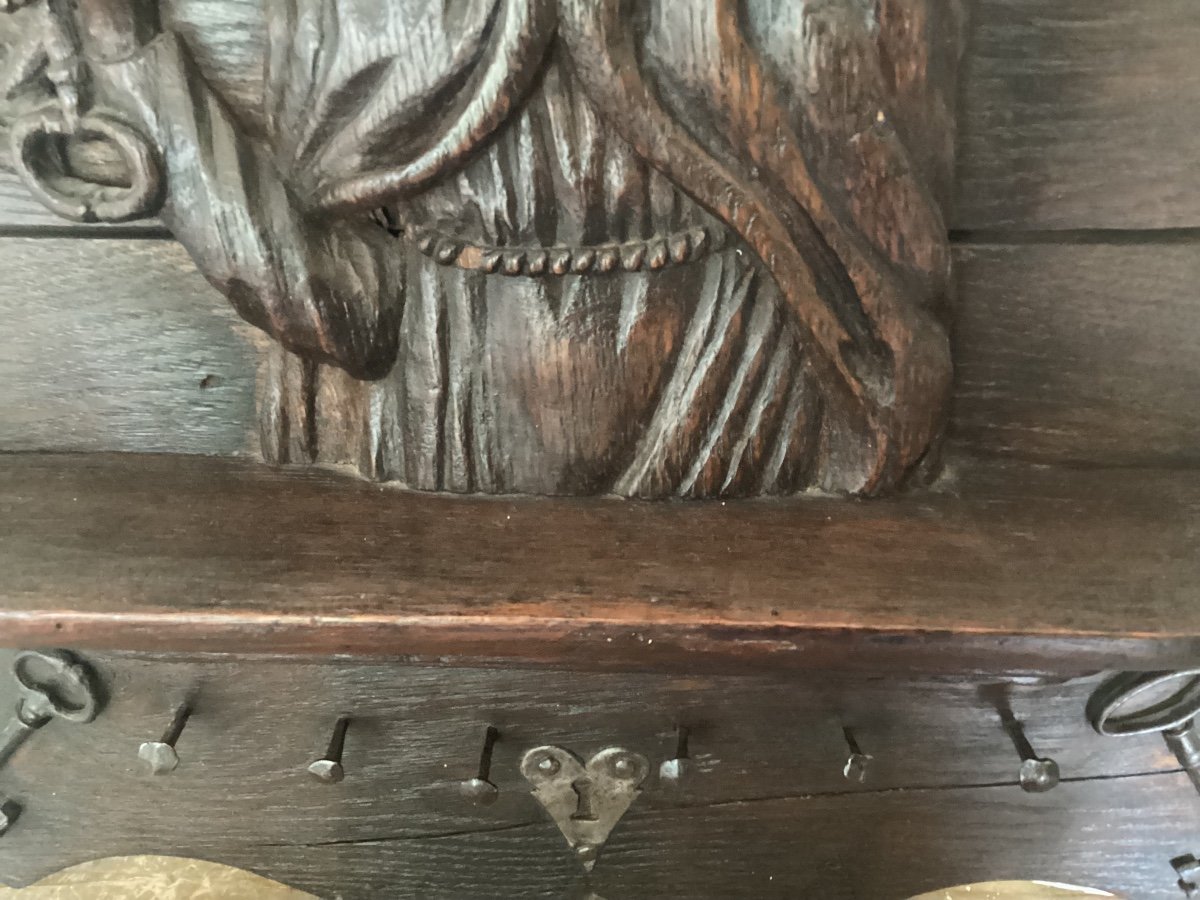 18th Century Carved Panel “saint Pierre”-photo-2