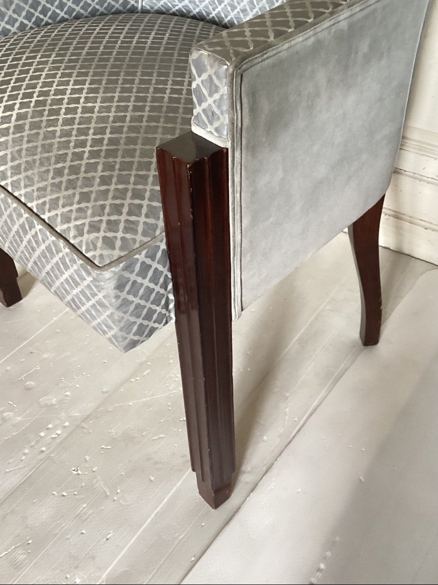 Pair Of Art Deco Armchairs-photo-5