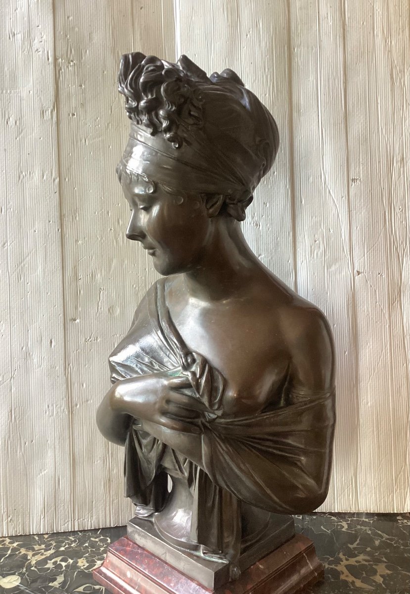 Buste En Bronze De Madame Récamier-photo-1