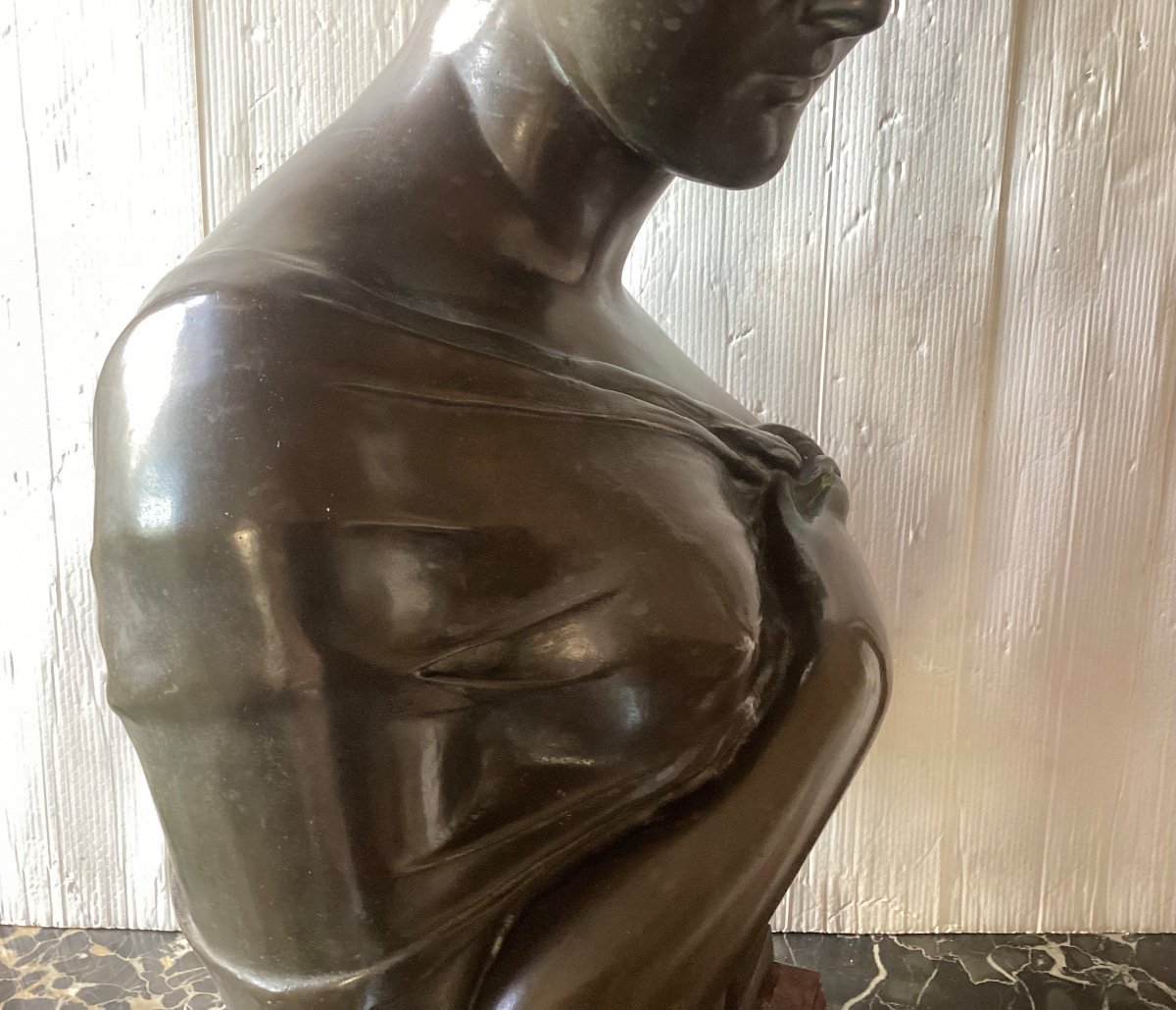 Buste En Bronze De Madame Récamier-photo-7