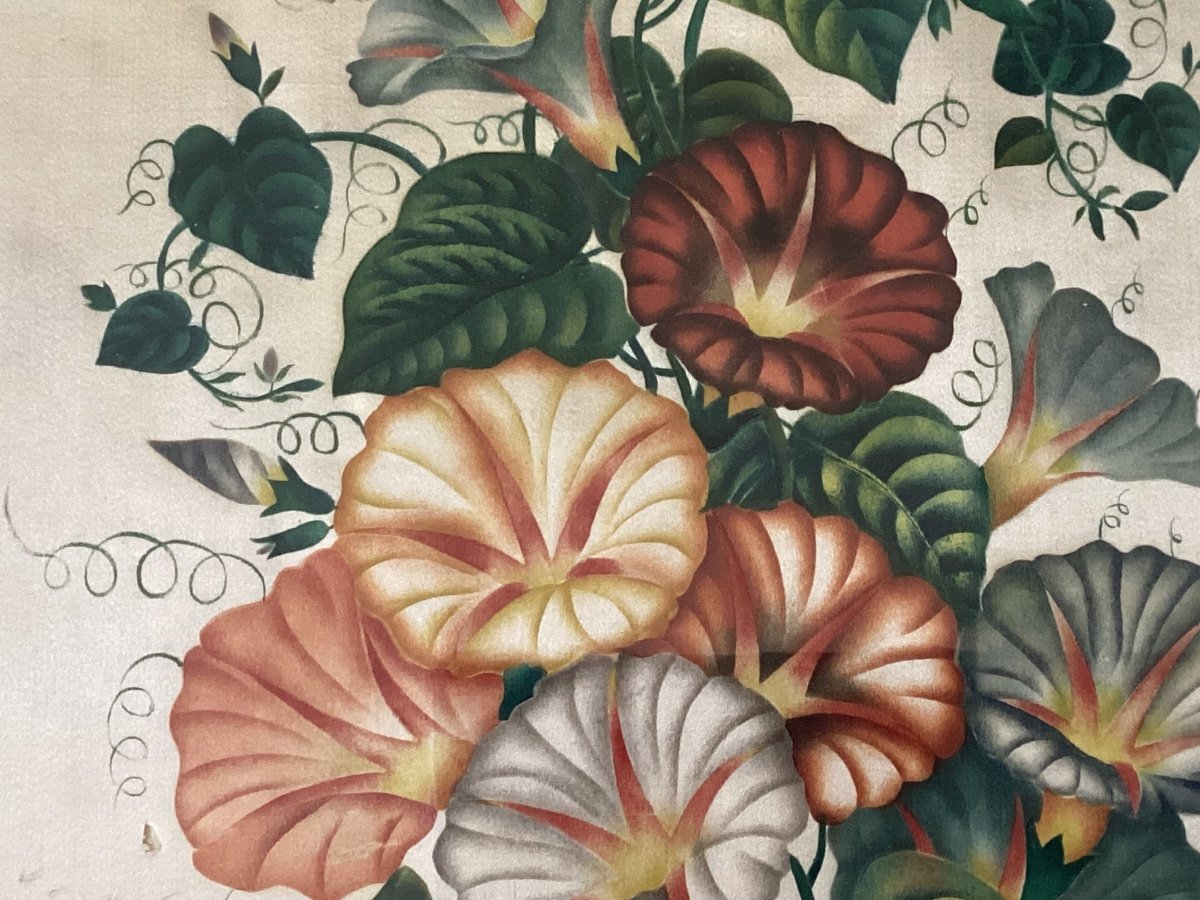 Painting On Silk 19th-photo-4