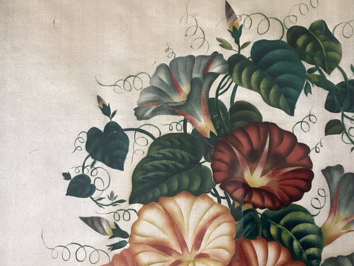 Painting On Silk 19th-photo-4