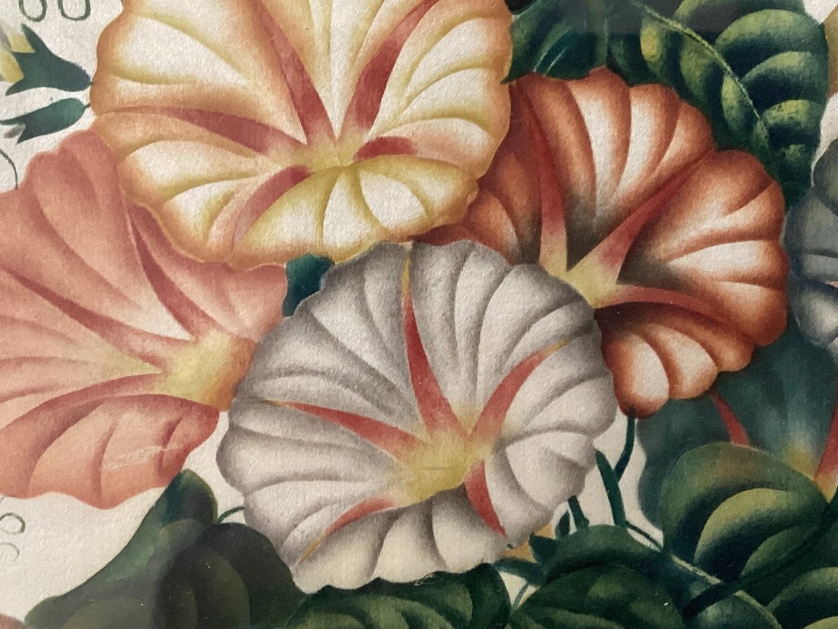 Painting On Silk 19th-photo-6