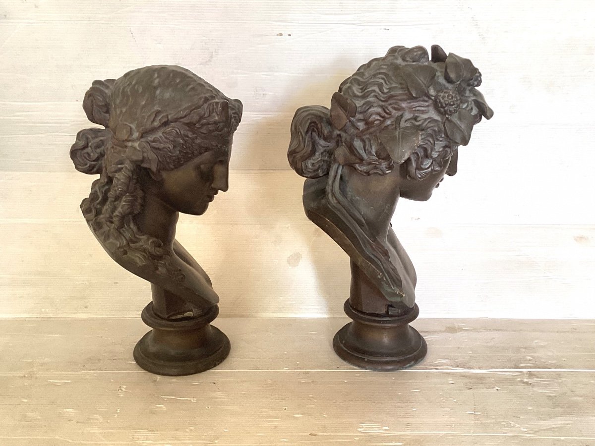 Bronzes Anciens Ariane Et Bacchus-photo-3