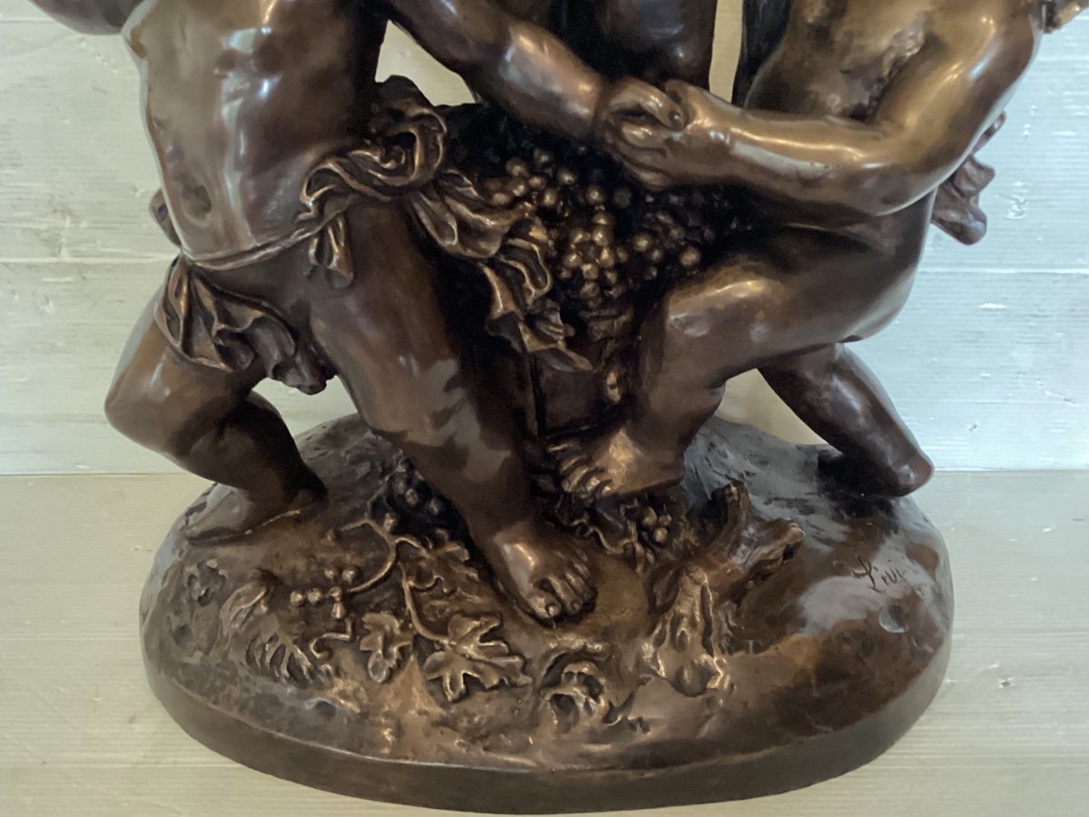 Statue Bronze D’après Clodion -photo-2