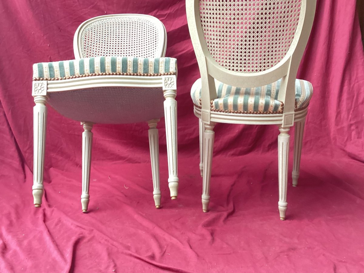 Series Of Six Louis XVI Chairs-photo-4