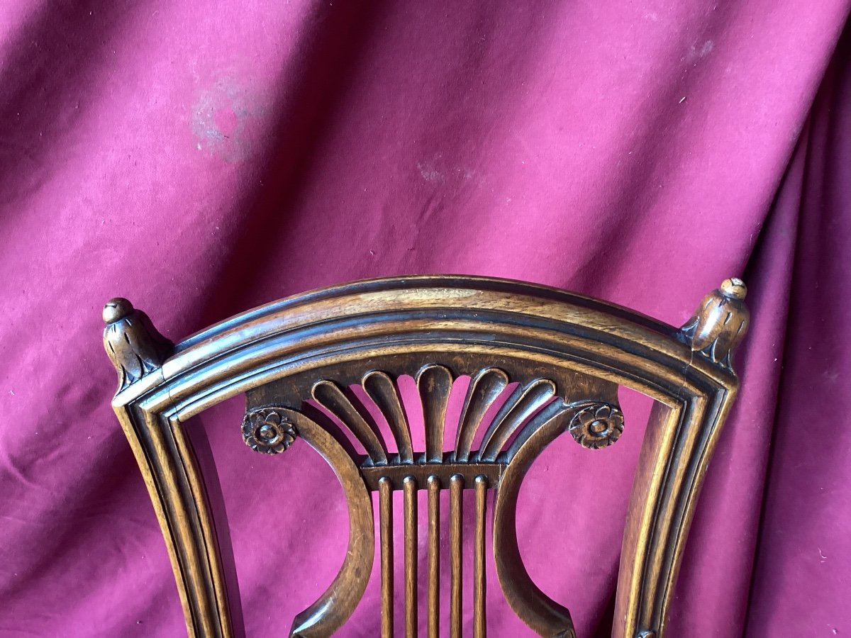 Series Of Six Lyre Back Chairs -photo-3