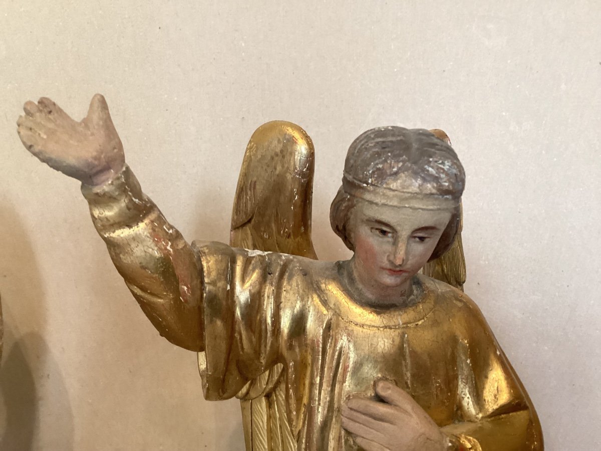 Pair Of Angels In Golden Wood -photo-2